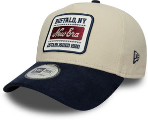 Șapcă New Era 9FORTY A-frame NE Patch Suede E-frame Reglabilă Bej