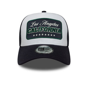 Șapcă New Era 9FORTY A-frame Trucker Location Patch Reglabilă Albastră