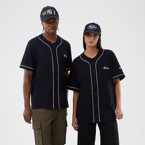 Tricou New Era Slub Baseball Jersey Negru