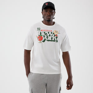 Tricou New Era MLB Icon Graphic Regular New York Yankees Alb