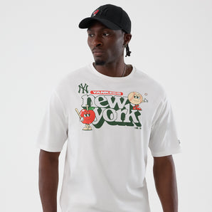 Tricou New Era MLB Icon Graphic Regular New York Yankees Alb