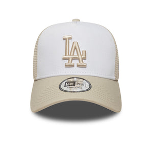 Șapcă New Era 9FORTY A-frame Trucker Los Angeles Dodgers Reglabilă Bej