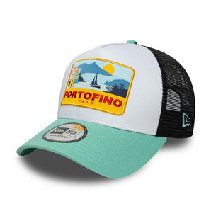 Șapcă New Era 9FORTY A-frame Trucker Location Patch Reglabilă Verde