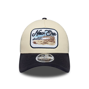 Șapcă New Era 9FORTY Mesh A-Frame Trucker Reglabilă Bej