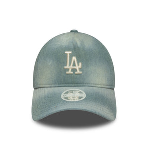 Șapcă New Era Women's Denim 9TWENTY A-Frame Los Angeles Dodgers Reglabilă Albastră