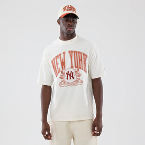 Tricou New Era Mlb Arch Graphic Oversized Ny Yankees Alb