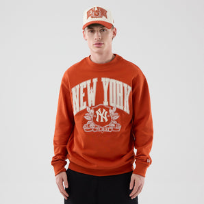 Bluză New Era Mlb Arch Graphic Crew Ny Yankees Roșie