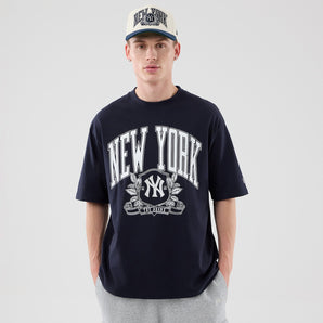 Tricou New Era Mlb Arch Graphic Oversized Ny Yankees Albastru