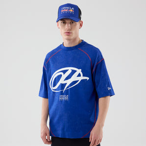 Tricou New Era Red Bull Drop Shoulder Red Bull F1 Albastru