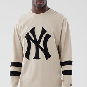 Bluză New Era Mlb Long Sleeve Oversized Ny Yankees Bej