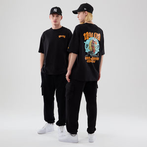 Tricou New Era Food Character Graphic Oversized Negru