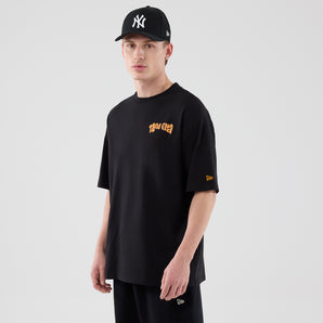Tricou New Era Food Character Graphic Oversized Negru