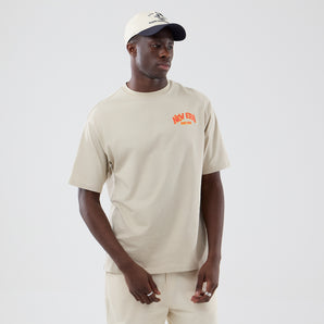 Tricou New Era Food Character Graphic Oversized Bej