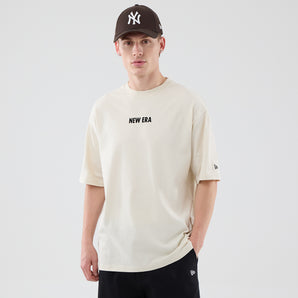 Tricou New Era Cap Graphic Oversized Bej