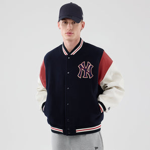 Geacă New Era Mlb Varsity Jacket Ny Yankees Albastră