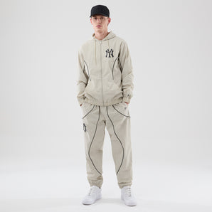 Pantaloni New Era Mlb Piping Track Ny Yankees Bej