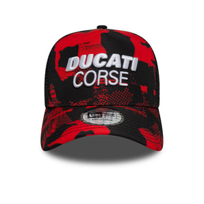 Șapcă New Era 9Forty Trucker Camo E-Frame Ducati Reglabilă Neagră
