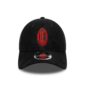 Șapcă New Era 9Forty M-Crown Faux Suede Ac Milan Reglabilă Neagră