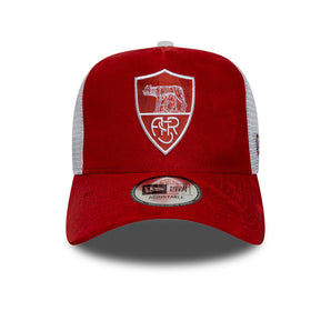 Șapcă New Era 9Forty Trucker Faux Suede E-Frame As Roma Reglabilă Roșie