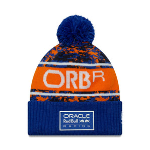 Șapcă New Era Knit Medium Digi Camo Pom Beanie Red Bull F1 Albastră