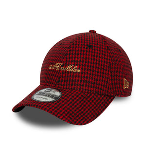 Șapcă New Era 9Forty Houndstooth Ac Milan Reglabilă Neagră