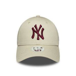 Șapcă New Era 9Forty Women League Essentials Ny Yankees Reglabilă Bej