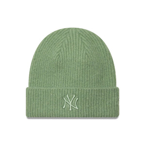 Căciulă New Era Knit Medium Women Wide Cuff Beanie Ny Yankees Verde