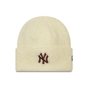 Căciulă New Era Knit Medium Women Wide Cuff Beanie Ny Yankees Bej