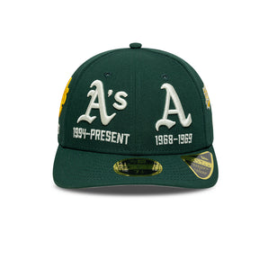 Șapcă New Era 59Fifty Img Mlb All Over Embroidery Pin Crown Oakland Athletics Fixă Verde