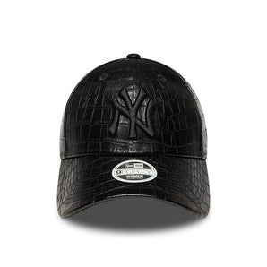 Șapcă New Era 9Forty Women Pattern Faux Leather Ny Yankees Reglabilă Neagră