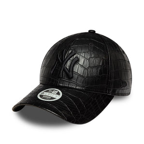 Șapcă New Era 9Forty Women Pattern Faux Leather Ny Yankees Reglabilă Neagră