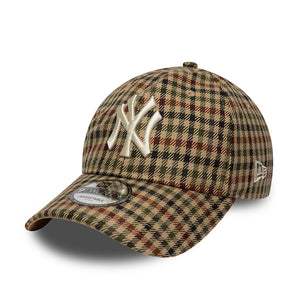 Șapcă New Era 9Twenty Img Water Repellent Check Ny Yankees Reglabilă Bej