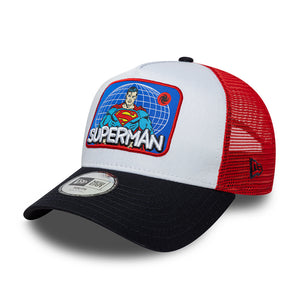 Șapcă New Era 9Forty Youth Dc Comics Patch Superman Reglabilă Albă