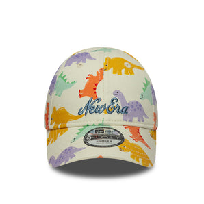 Șapcă New Era 9Forty Toddler Dino All Over Print New Era Reglabilă Bej