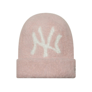 Căciulă New Era Women Fluffy Mohair Beanie Ny Yankees Roz