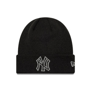 Căciulă New Era Metallic Outline Beanie Ny Yankees Neagră
