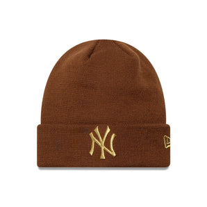 Căciulă New Era Women Metallic Logo Beanie Ny Yankees Maro