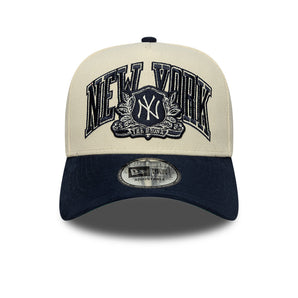 Șapcă New Era 9Forty A-Frame Wordmark Suede E-Frame Ny Yankees Reglabilă Bej