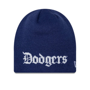 Căciulă New Era Knit Thin Wordmark Skully La Dodgers Albastră
