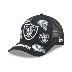 Șapcă New Era 9Forty M-Crown All Over Print La Raiders Reglabilă Neagră