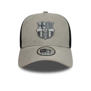 Șapcă New Era 9Forty Trucker Faux Suede Fc Barcelona Reglabilă Gri