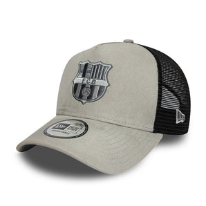 Șapcă New Era 9Forty Trucker Faux Suede Fc Barcelona Reglabilă Gri
