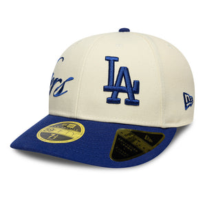 Șapcă New Era 59Fifty Mlb Side Script Low Profile La Dodgers Fixă Bej