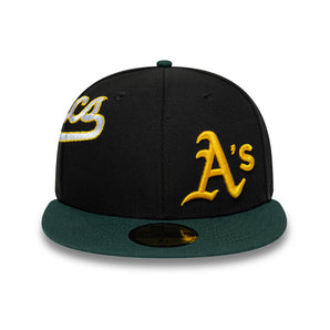 Șapcă New Era 59Fifty Mlb Multi Logo Oakland Athletics Fixă Neagră