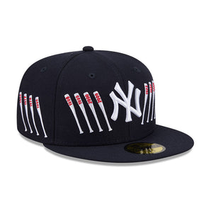 Șapcă New Era 59Fifty Side Logo 19 Ny Yankees Fixă Albastră