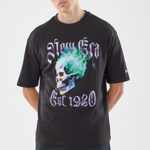 Tricou New Era Skull Graphic Oversized New Era Negru