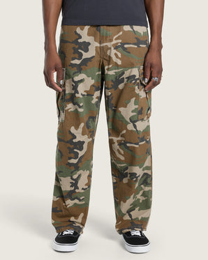 Pantaloni Vans Para Baggy All Over Print Cargo Verde