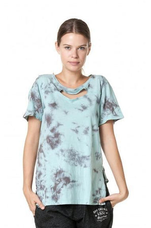 Tricou W Factory Top Canal Blue Multicolor