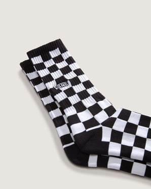 Șosete Vans Checkerboard Crew Negre