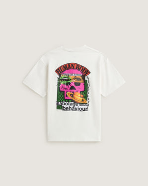Tricou Vans Checkerboard Behaviour Egret Alb